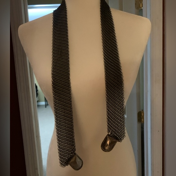 Rare Vintage Ring Mesh Wrap Belt - Picture 7 of 8